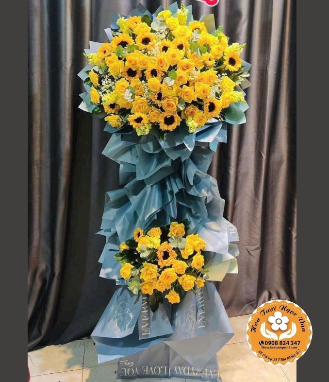 Kệ Hoa Chúc Mừng "Tương Lai Rực Rỡ"